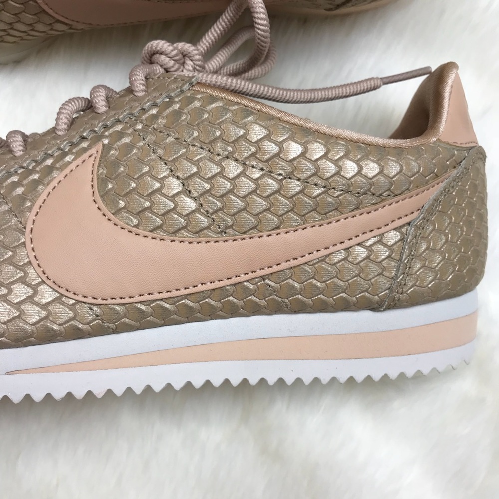 Nike Gold Fish Scale Cortez Sneakers - Picture 4 of 8